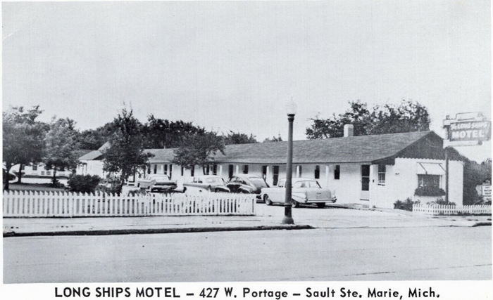 Long Ships Motel - Vintage Postcard (newer photo)